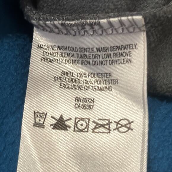 Columbia Men's Quarter Zip Fleece Pullover Teal Gray Size XXL - Picture 6 of 7